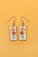 California Poppy Earrings
